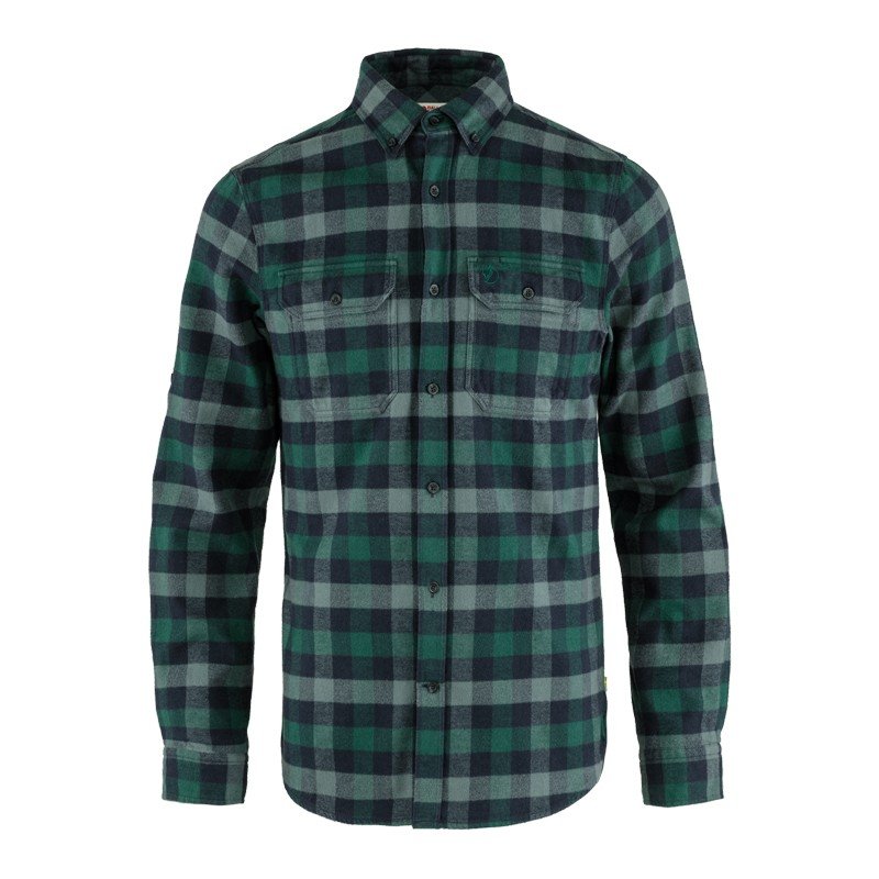 Køb Fjällräven Skog skjorte, herre, Arctic Green/Dark | Spejder Sport